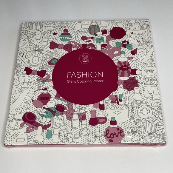 Fashion: Giant Coloring Poster by Lark Crafts 27.5 in.x 27.5 in. New Sealed - Picture 1 of 6